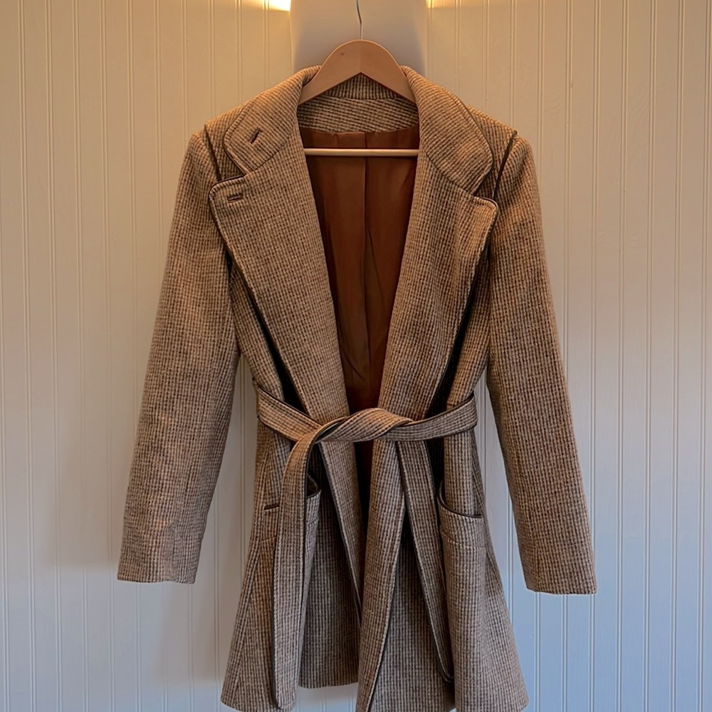 Vintage 1970’s Country Pacer Plaid Wool Coat - M